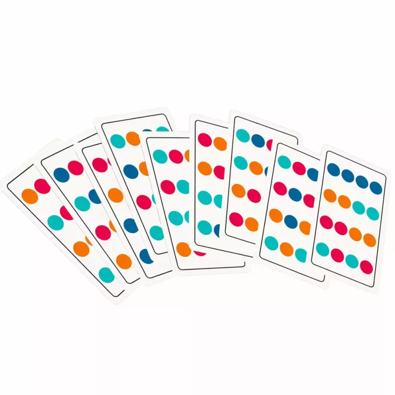 LEAN TOYS Drewniana Gra Logiczna Dopasowywanie Kolorów Puzzle z Wzorami 12szt