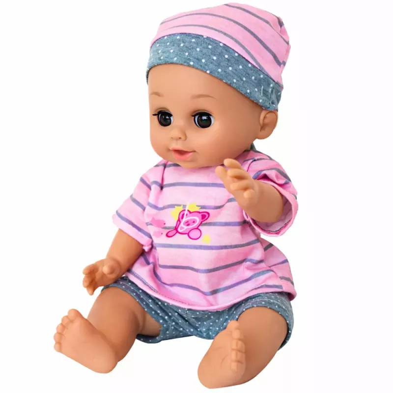 LEAN TOYS Lalka Bobas Siusia, Gaworzy, Płacze, Mówi 12 Dźwięków, Akcesoria, Krzesło