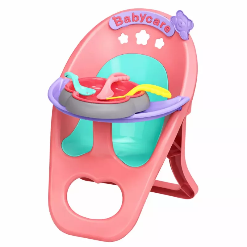 LEAN TOYS Lalka Bobas Siusia, Gaworzy, Płacze, Mówi 12 Dźwięków, Akcesoria, Krzesło