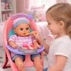 LEAN TOYS Lalka Bobas Siusia, Gaworzy, Płacze, Mówi 12 Dźwięków, Akcesoria, Krzesło