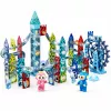 LEAN TOYS Zestaw Klocków Magnetycznych z Torem Kulkowym i Kołem Młyńskim 118 el.