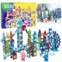 LEAN TOYS Zestaw Klocków Magnetycznych z Torem Kulkowym i Kołem Młyńskim 118 el.