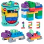 LEAN TOYS Miękkie Sensoryczne Klocki Konstrukcyjne w Torbie dla Dzieci, Kolorowe, 30 szt.