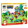 LEAN TOYS Miękkie Sensoryczne Silikonowe Klocki Konstrukcyjne Animal House 151 szt.