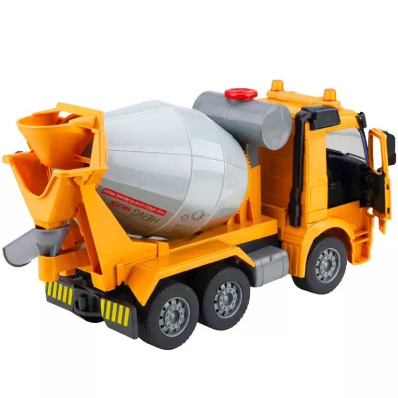 LEAN TOYS Betoniarka Budowlana z Obrotowym Bębnem Światła Dźwięki