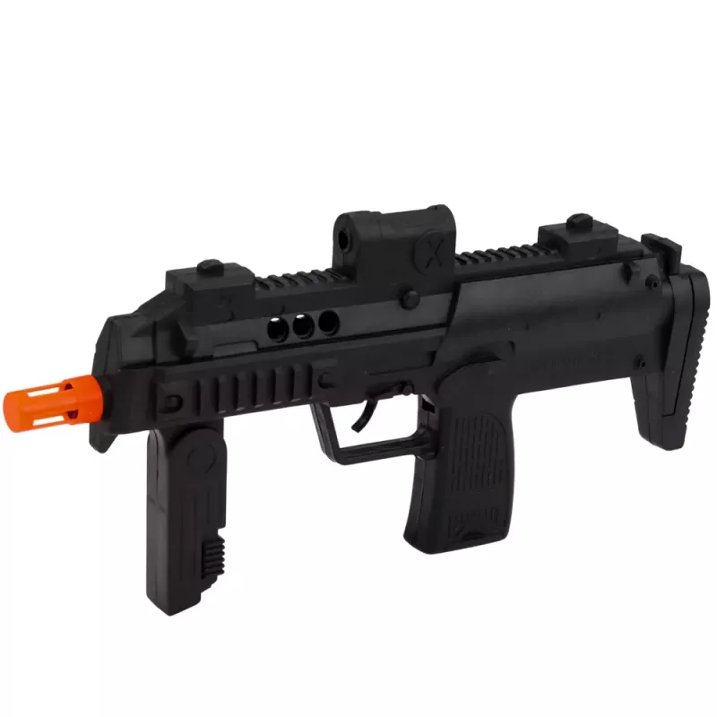LEAN TOYS Zestaw policyjny Kamizelka Karabin Maska Walkie-talkie Akcesoria