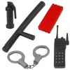 LEAN TOYS Zestaw policyjny Kamizelka Karabin Maska Walkie-talkie Akcesoria