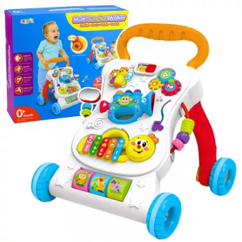 LEAN TOYS Pchacz z panelem interaktywnym muzycznym 3w1 Dźwięki