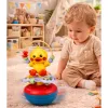 LEAN TOYS Wanka Stand Up Duck Edukacyjna Grzechotka Interaktywna z Dźwiękami Żółta