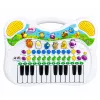 LEAN TOYS Interaktywne Edukacyjne Pianino dla Dzieci z Odgłosami Zwierząt i Melodiami