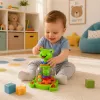 LEAN TOYS Interaktywna Żabka z Obracającymi się Piłeczkami dla Niemowląt