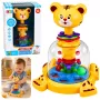 LEAN TOYS Interaktywny Bączek Tygrysek z Wirującymi Kulkami dla Niemowląt