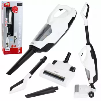 LEAN TOYS Odkurzacz zabawkowy dla dzieci Pionowy Ręczny 2w1 Funkcja ssania Dźwięki