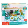 LEAN TOYS Little Chef's Set - Garnki, Naczynia, Czajnik, Turkusowy, 33 Elementy