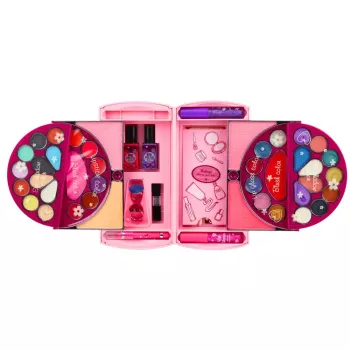 LEAN TOYS Beauty Set do Makijażu i Paznokci Kosmetyki Cienie do Powiek Lakiery do Paznokci Walizka