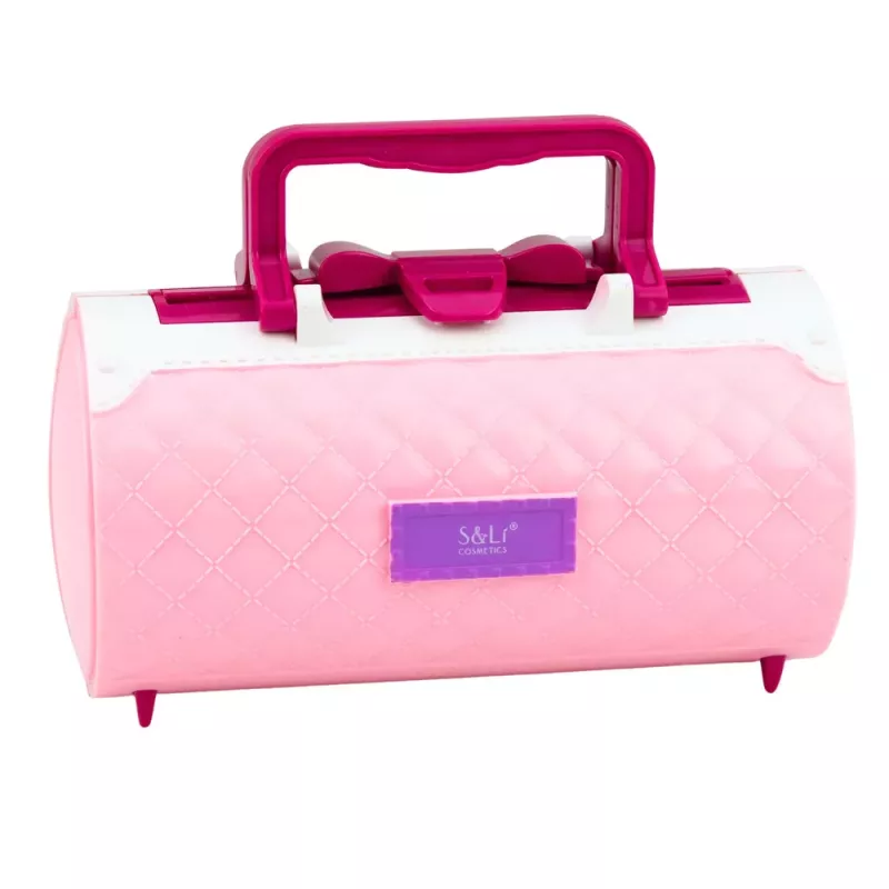 LEAN TOYS Beauty Set do Makijażu i Paznokci Kosmetyki Cienie do Powiek Lakiery do Paznokci Walizka
