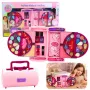 LEAN TOYS Beauty Set do Makijażu i Paznokci Kosmetyki Cienie do Powiek Lakiery do Paznokci Walizka