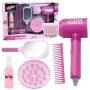 Zestaw Fryzjerski dla Dzieci LEAN TOYS - Zabawkowa Suszarka, Lustro, Grzebień i Akcesoria - Zestaw do Zabawy w Salon Piękności dla Dzieci 3+