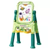 LEAN TOYS Dwustronna Magnetyczna Tablica Suchościeralna i Kredowa z Magnesami i Kredą, 48 szt.