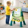 LEAN TOYS Dwustronna Magnetyczna Tablica Suchościeralna i Kredowa z Magnesami i Kredą, 48 szt.