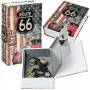 LEAN TOYS Sejf w Kształcie Książki z Kluczykiem Mała Kasetka na Pieniądze Route 66