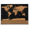 LEAN World Map Scratch Poster dla Podróżników 82 x 59 cm