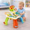 LEAN TOYS Stół Edukacyjny Interaktywne Pianino Zjeżdżalnia dla Piłek Ruchome El.