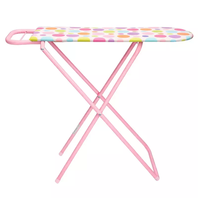LEAN TOYS Składana Metalowa Deska do Prasowania dla Dzieci w Kropki 61 cm