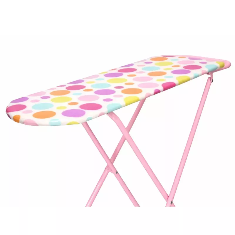 LEAN TOYS Składana Metalowa Deska do Prasowania dla Dzieci w Kropki 61 cm