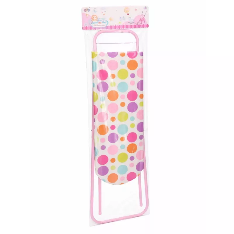 LEAN TOYS Składana Metalowa Deska do Prasowania dla Dzieci w Kropki 61 cm