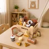 LEAN TOYS Drewniany Mini Zestaw Piekarniczy Chleb z Rzepem w Pudełku 10 szt.