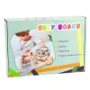 LEAN TOYS Drewniana Tablica Manipulacyjna Sensoryczna Kierownica Przełącznik Dźwignia