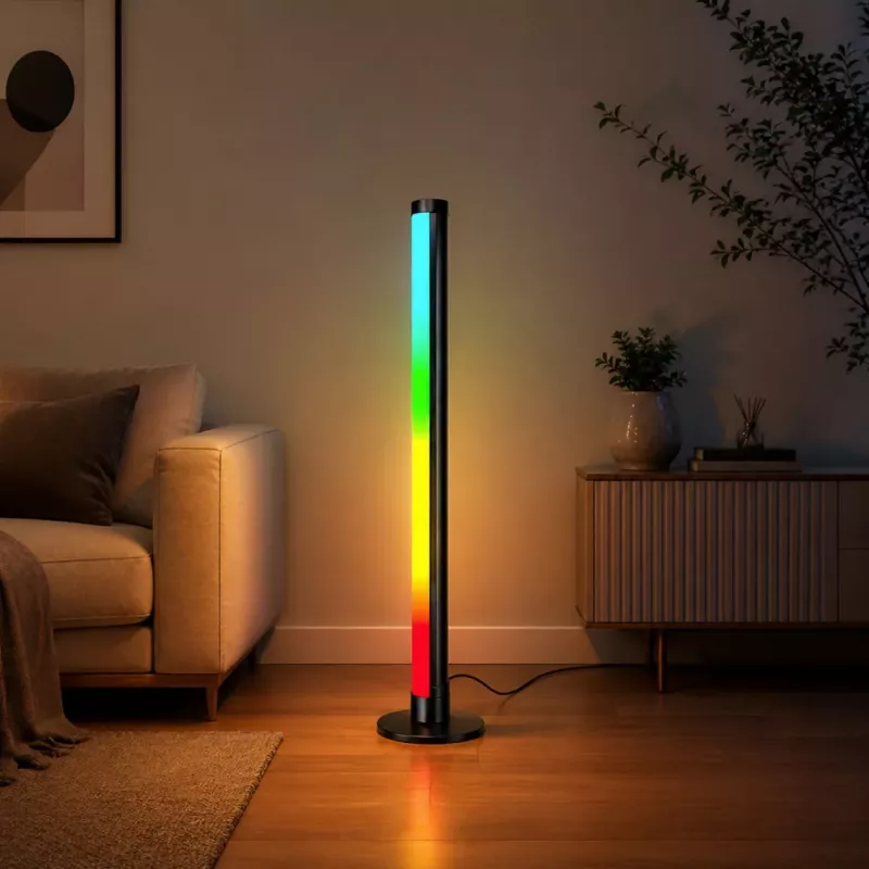 LEAN RGB LED Corner Floor Lamp Music Mode Remote Control App 90cm
