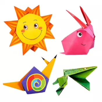 Zestaw Origami LEAN Kolorowy Papier Instrukcja 100 Arkuszy