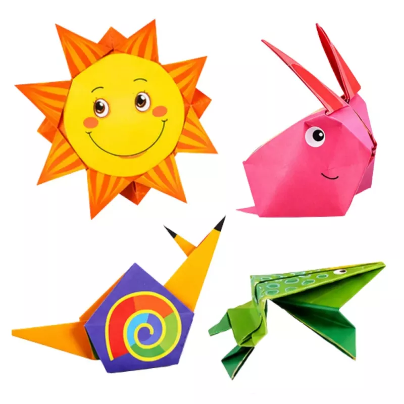 Zestaw Origami LEAN Kolorowy Papier Instrukcja 100 Arkuszy