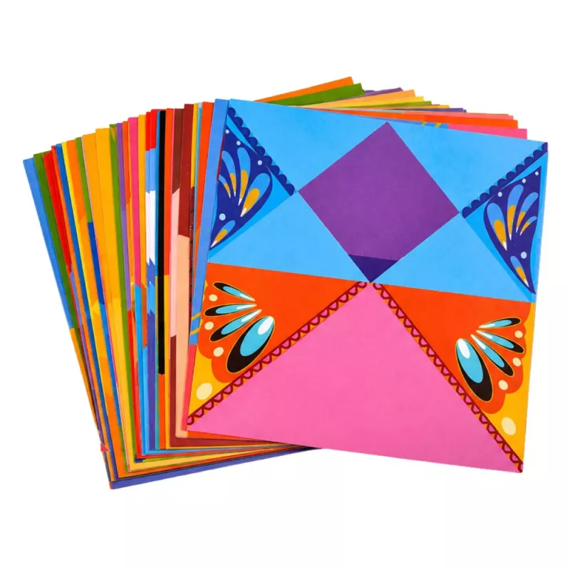 Zestaw Origami LEAN Kolorowy Papier Instrukcja 100 Arkuszy