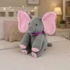 LEAN TOYS Pluszowy Interaktywny Słoń Porusza Uszami Gra Melodie Zabawa w A ku-ku