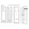 ROGER PRT12EM-G Czytnik zbliżeniowy 125 kHz EM4100 Wiegand/Dallas IP67 Szary