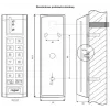 ROGER PRT12LT-G Czytnik zbliżeniowy, 125 kHz, RS485, IP67, Szary