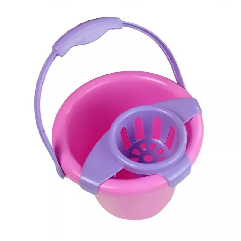 LEAN TOYS Zestaw Sprzątający na Wózku z Odkurzaczem
