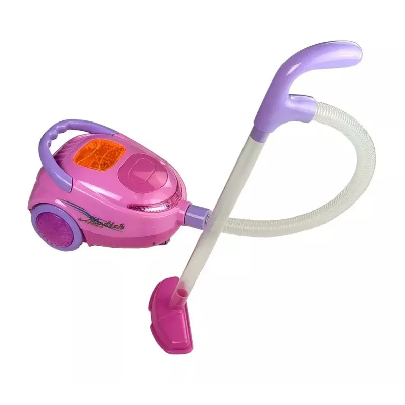 LEAN TOYS Zestaw Sprzątający na Wózku z Odkurzaczem