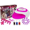 Zestaw lakierów do paznokci dla dzieci LEAN TOYS + Lampa do paznokci