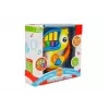 LEAN TOYS Parrot Piano Edukacyjna Zabawka Wczesnego Uczenia Żółty