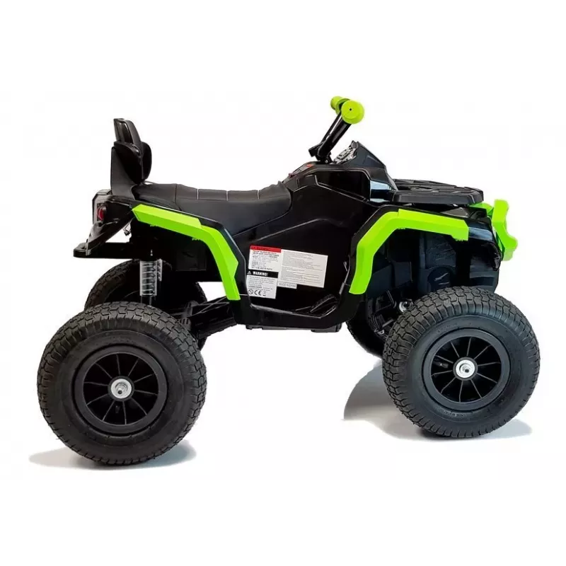 Quad elektryczny BDM0906 na pompowanych kołach, ze światłami LED i MP3, czarny
