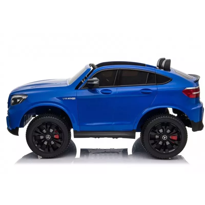LEAN CARS Elektryczny samochodzik na akumulator Mercedes GLC 63S QLS MP4 Niebieski lakierowany