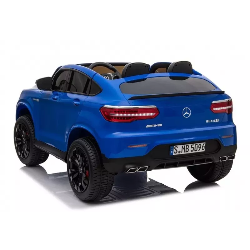LEAN CARS Elektryczny samochodzik na akumulator Mercedes GLC 63S QLS MP4 Niebieski lakierowany