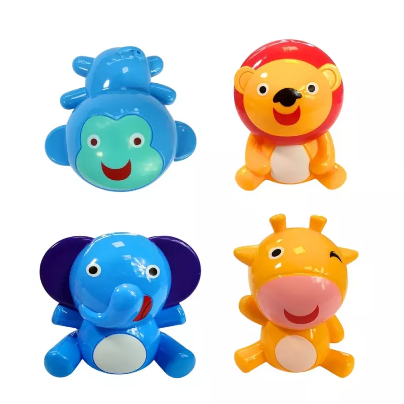 LEAN TOYS Karuzela do łóżeczka Zwierzęta Lew Słoń Żyrafa Dźwięk