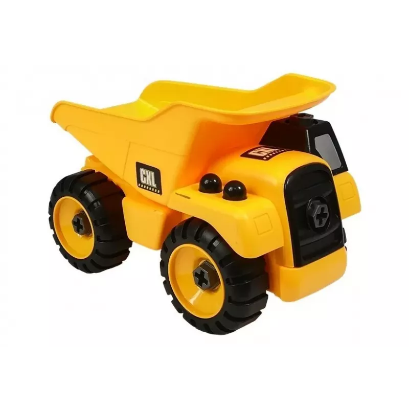 Zestaw Plac Budowy LEAN TOYS Koparka Wywrotka Dźwig