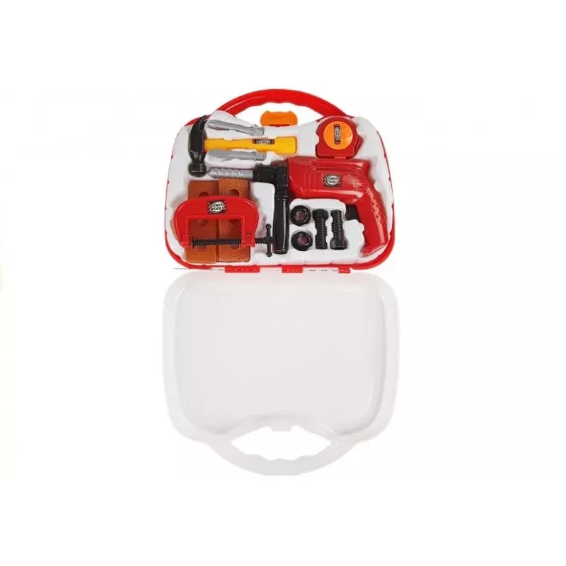 Zestaw narzędzi LEAN TOYS w walizce, wiertarka, śrubokręty, młotek