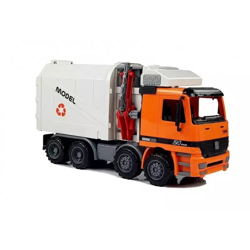 LEAN TOYS Napędzana Śmieciarka Kosz na Śmieci